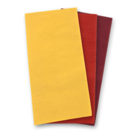 dinner napkins yellow 2 ply 1/8 head fold 330 mm x 330 mm | 6 x 80 pieces product photo