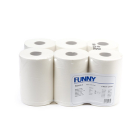 towel roll FUNNY cellulose bright white product photo