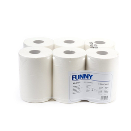 towel roll FUNNY cellulose bright white product photo