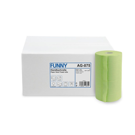 Towel roll with special core FUNNY cellulose green product photo