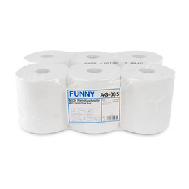 towel roll FUNNY MIDI cellulose 2 ply bright white product photo