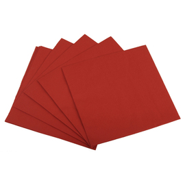 dinner napkins cellulose red 3 ply 1/4 fold 400 mm x 400 mm | 4 x 250 pieces product photo