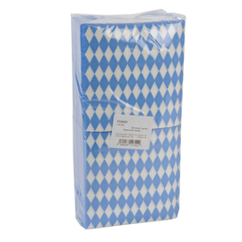 motif napkin with decor Bayrische Raute white | blue 1/4 fold 320 mm x 320 mm | 4000 pieces product photo