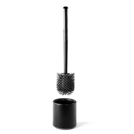 toilet brush set SEMYTOP black | grey | bristles made of silicone product photo