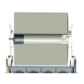 towel roll dispenser SEMYTOP white | for rolls with adapter product photo  S