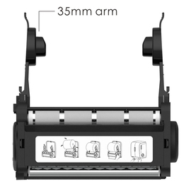 towel roll dispenser SEMYTOP white | manual product photo  S