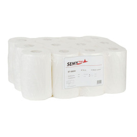 towel roll SEMYTOP cellulose 2 ply bright white product photo