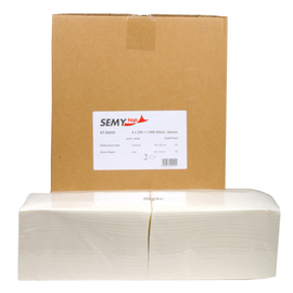dinner napkins cellulose white 2 ply 1/8 head fold 400 mm x 400 mm | 4 x 250 pieces product photo