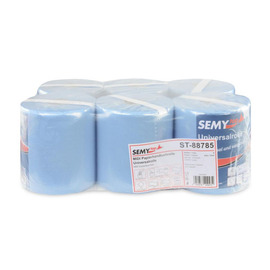 towel roll SEMItop MIDI cellulose 2 ply blue product photo