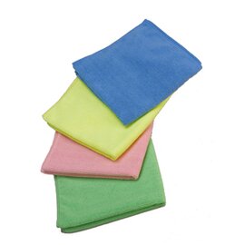 microfibre cloths polyester yellow | 400 mm  x 400 mm | 20 pieces product photo