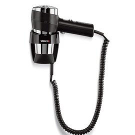 hairdryer ACTION SUPER PLUS for wall mounting chromium coloured black 1600 watts product photo