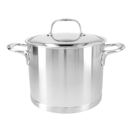 Cooking pot 5 ltr stainless steel with lid | suitable for induction Ø 200 mm product photo