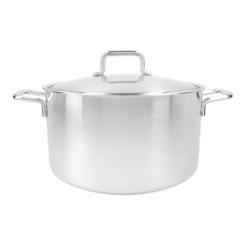 stewing pot 12 ltr stainless steel with lid | suitable for induction | base Ø 280 mm product photo