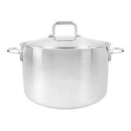 stewing pot 21 ltr stainless steel with lid | suitable for induction | base Ø 340 mm product photo