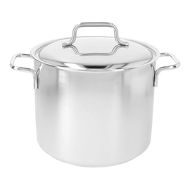 Cooking pot 5 ltr stainless steel with lid | suitable for induction | base Ø 180 mm product photo
