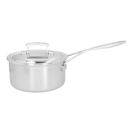 sauepan 1.5 ltr stainless steel with lid | suitable for induction | base Ø 145 mm product photo