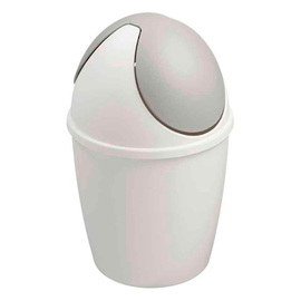 table bin 1.5 ltr with swing lid Tiglio white | grey Ø 140 mm product photo