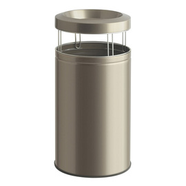 wastepaper basket with ashtray Big Ash nickel-silver coloured round product photo