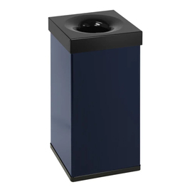 waste container Carro Flame fire-extinguishing 55 ltr aluminium blue lid colour black product photo