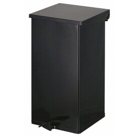 pedal bin Carro-Kick aluminium 55 ltr black damping lid fireproof product photo