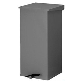 pedal bin Carro-Kick aluminium 110 ltr grey damping lid fireproof product photo
