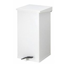 pedal bin Carro-Kick aluminium 45 ltr white damping lid fireproof product photo