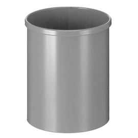 wastepaper basket metal aluminum coloured round 15 ltr H 305 mm product photo