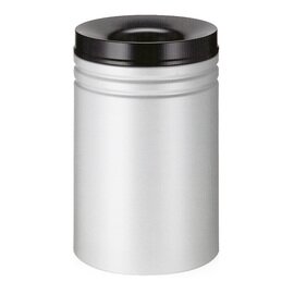 wastepaper basket 80 ltr metal black aperture fire-extinguishing Ø 395 mm  H 640 mm product photo