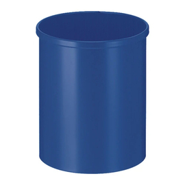 wastepaper basket metal blue round 15 ltr H 305 mm product photo