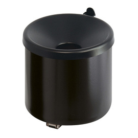 wall ashtray fire-extinguishing metal black round 2 ltr product photo
