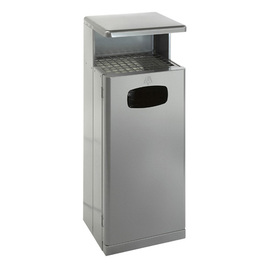 ashtray litter bin grey rectangular incl. inner bin product photo