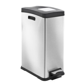 pedal bin Rejoice Step Bin narrow stainless steel 30 ltr plastic lid  • matt product photo