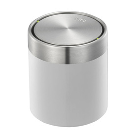 table bin 1.5 ltr with swing lid Fandy stainless steel white Ø 121 mm product photo