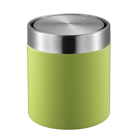 table bin 1.5 ltr with swing lid Fandy stainless steel gentle green Ø 121 mm product photo