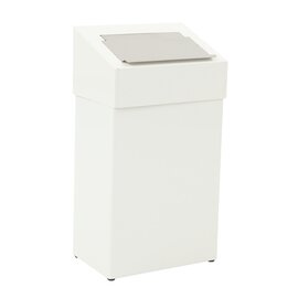 waste container 18 ltr aluminium white lift-lid  L 277 mm  B 170 mm  H 500 mm product photo