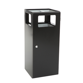 wastepaper basket with ashtray Pyramide black product photo