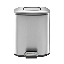 pedal bin Regent 6 ltr square stainless steel incl. inner bin product photo