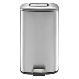 pedal bin Regent 12 ltr square stainless steel matt incl. inner bin product photo