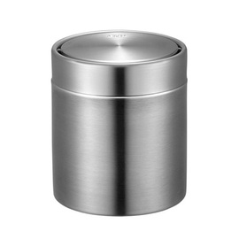 table bin 1.5 ltr with swing lid Fandy stainless steel Ø 121 mm product photo
