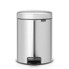 pedal bin NewIcon 5 ltr stainless steel matt fingerprint proof product photo