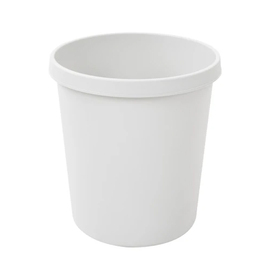 wastepaper basket 18 ltr plastic grey round H 320 mm product photo