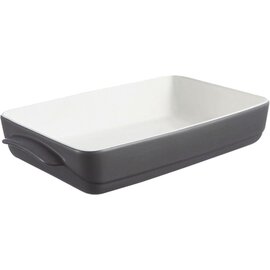 Roaster &quot;Wave Stone&quot;, rectangular, earthenware, gray, content: 90 cl, 192 x 128 mm, width with handles 217 mm, H 60 mm, 714 g product photo