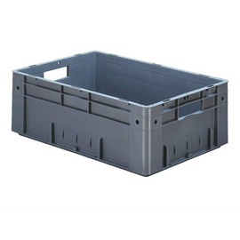 stackable container Rainbow Line Euronorm PP grey closed | reinforced 39 ltr | 600 mm x 400 mm H 210 mm product photo