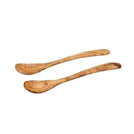 salad cutlery set of 2 wood brown  L 250 mm product photo