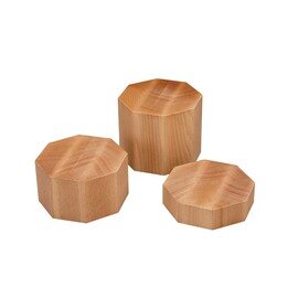 display block stand wood | 1 shelf | 175 mm  x 175 mm  H 50 mm product photo