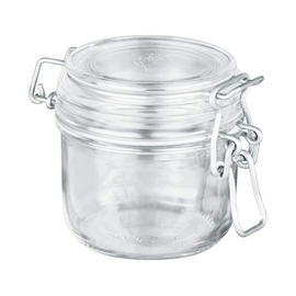 preserving jar 200 ml with clip lock|rubber ring Ø 80 mm H 70 mm product photo
