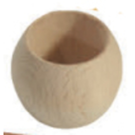 napkin ring beech wood ball-shape Ø 45 mm H 30 mm product photo