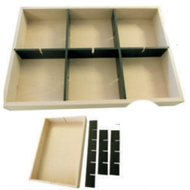 Sortimentsbox 6 compartments adjustable product photo