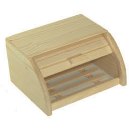 bread box small Spruce wood 280 mm x 240 mm H 160 mm product photo