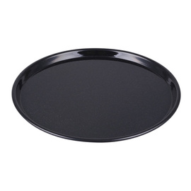 pizza sheet Emaille black round product photo